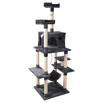 i.Pet Cat Tree 184cm Trees Scratching Post Scratcher Tower Condo House Furniture Wood i.Pet